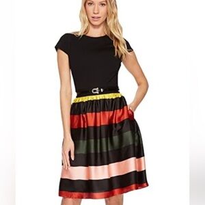 Ted Baker Aneli Cruise Stripe Satin Dress size 2